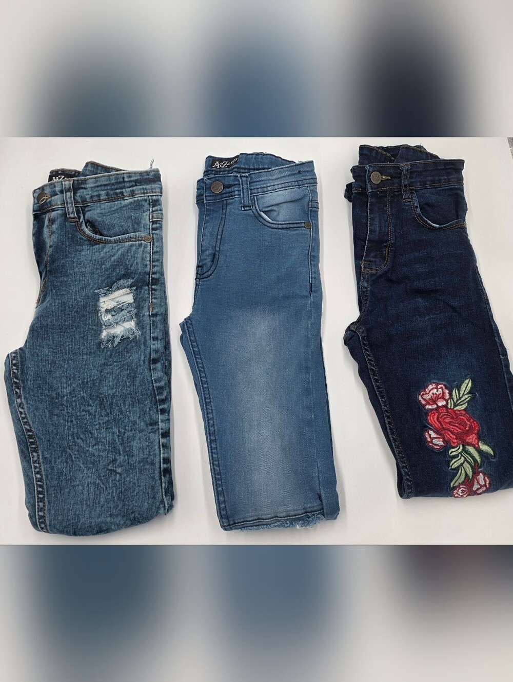 (3) Girls Skinny Jeans Size 11/12